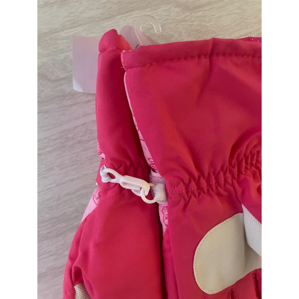Nintendo Princess Peach Super Mario Kids Pink Ski Gloves 3M Thinsulate L/XL NWT - Picture 6 of 7